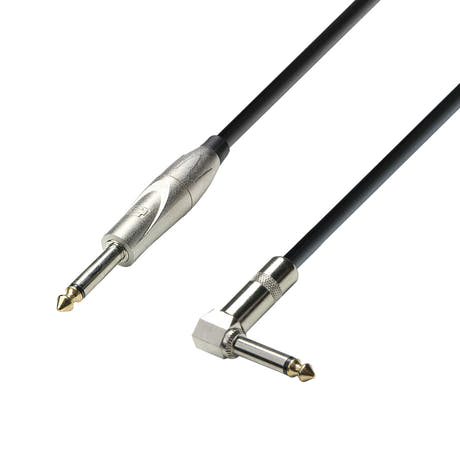 Instrument Kabel 6.3 mm Klinke mono zu 6.3 mm Winkelklinke mono