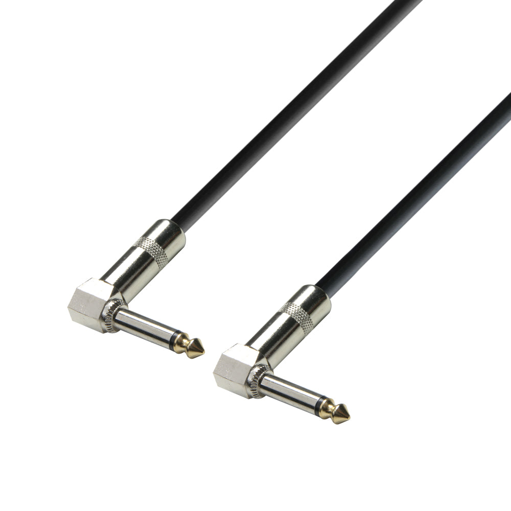 Instrumentenkabel 6.3 mm Winkelklinke mono auf 6.3 mm Winkelklinke mono
