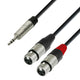 Adapter Cable 3.5 mm MiniJack stereo to 2 x XLR female (3m)