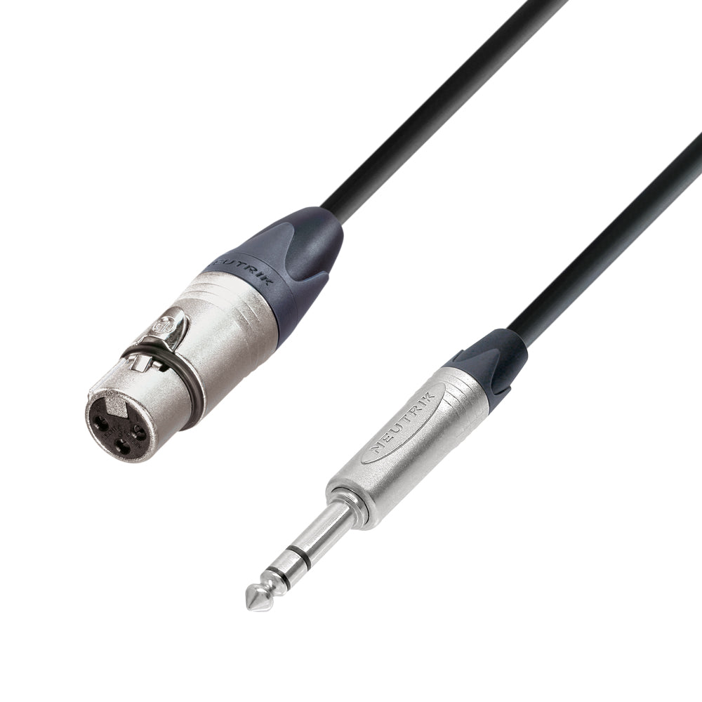 Neutrik Mikrofon Signalkabel XLR weiblich auf 6.3 mm Jack stereo