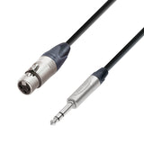 Adam Hall Kabel 5 STAR BFV 0500 - Symmetrisches Kabel Neutrik® XLR Buchse auf Jack TRS | 5 m