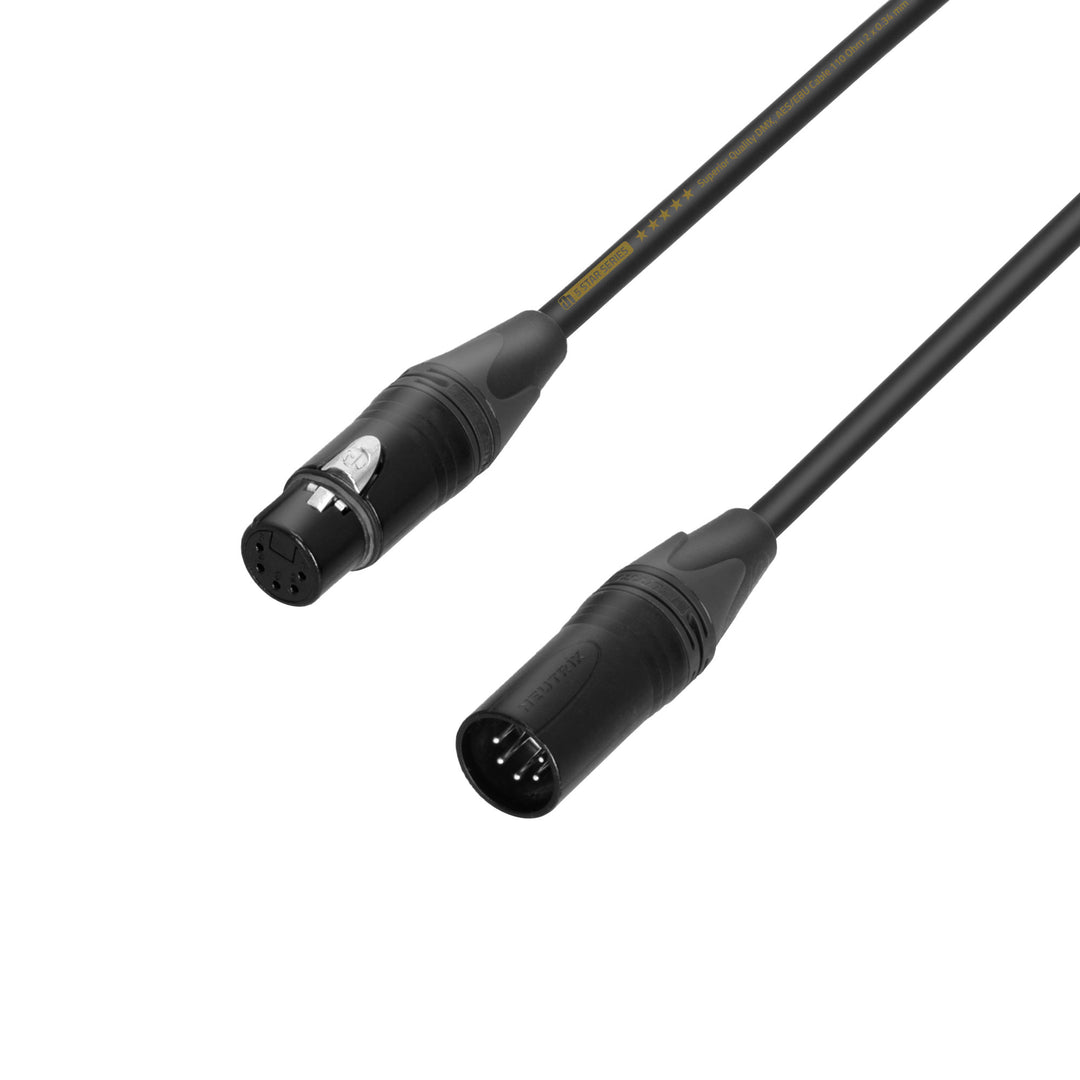 Adam Hall Cables 5 STAR DGH 0750 - DMX-Kabel | Neutrik® 5-polig XLR | 7,5 m