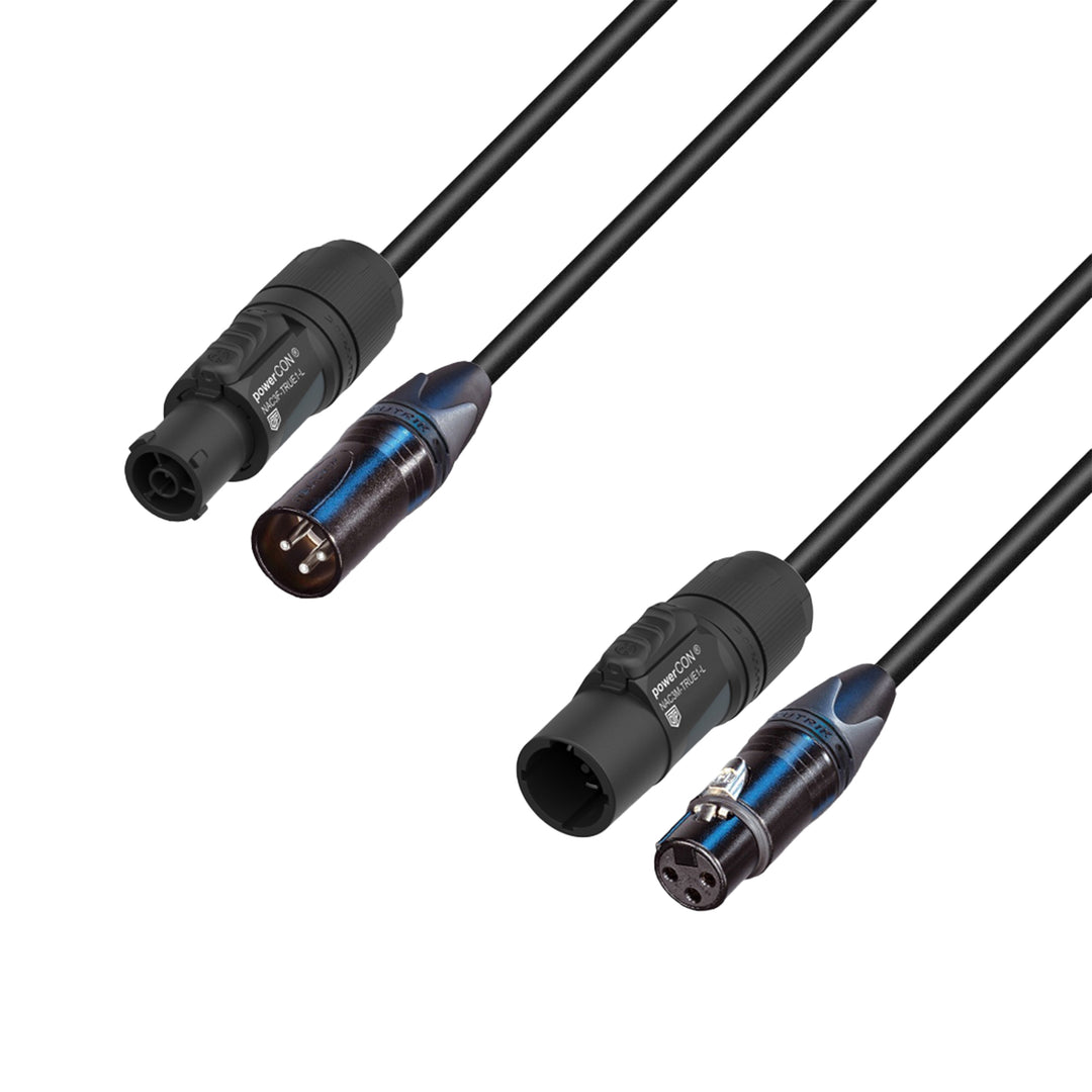 Adam Hall Cables 5 STAR H TCON A 0500 - Hybridkabel für audio | Neutrik® XLR x TRUE1® | 5 m