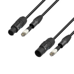 Adam Hall Cables 5 STAR H TCON N 0150 - Hybridkabel für Netzwerk | Neutrik etherCON® x TRUE1® | 1,5 m
