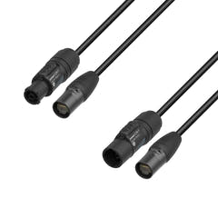 Adam Hall Cables 5 STAR H TCON N 1000 - Hybridkabel | Netzwerk | Neutrik etherCON® x TRUE1® | 10 m