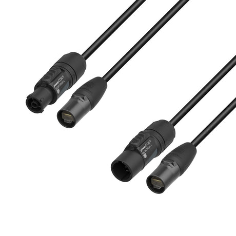 Adam Hall Cables 5 STAR H TCON N 1000 - Hybridkabel | Netzwerk | Neutrik etherCON® x TRUE1® | 10 m