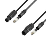 Adam Hall Cables 5 STAR H TCON N 1000 - Hybridkabel | Netzwerk | Neutrik etherCON® x TRUE1® | 10 m
