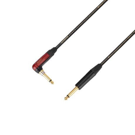 Adam Hall Cables 5 STAR IPR 0300 PALMER® CABLE SILENT - Instrumentenkabel | Palmer® & Neutrik silentPLUG® gewinkelter Klinke x Klinke TS | 3 m