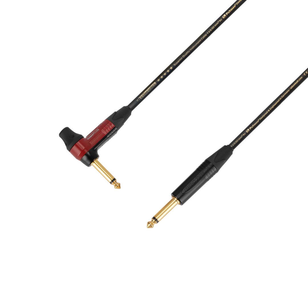 Adam Hall Cables 5 STAR IPR 0600 PALMER® CABLE TIMBRE - Instrumentkabel | Palmer® & Neutrik timbrePLUG® gewinkelter Klinke zu Klinke TS | 6 m