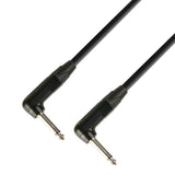Neutrik Instrumentenkabel 6.3 mm Winkelklinke mono zu 6.3 mm Winkelklinke mono (15 cm)