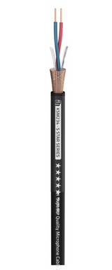 100 m XLR-Kabel auf Rolle/rund Schwarz