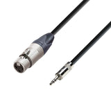 Adam Hall Cables 5 STAR MYF 0300 - Balanciertes Kabel Neutrik® XLR weiblich x Rean® Miniklinke TRS | 3 m