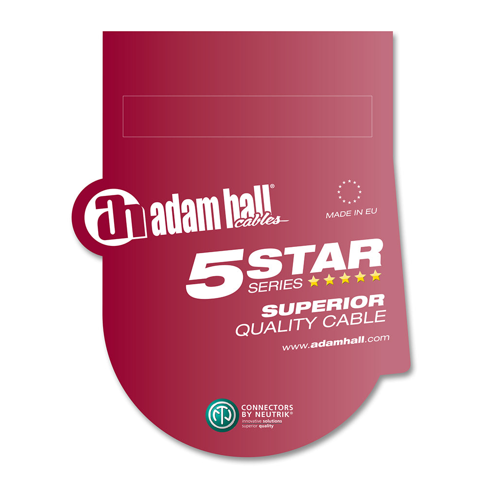Adam Hall-Kabel 5 STAR 4 x 2,5 SPEAKON 20 m – Lautsprecherkabel mit Neutrik speakON® 4-polig 4 x 2,5 mm² | 20 m
