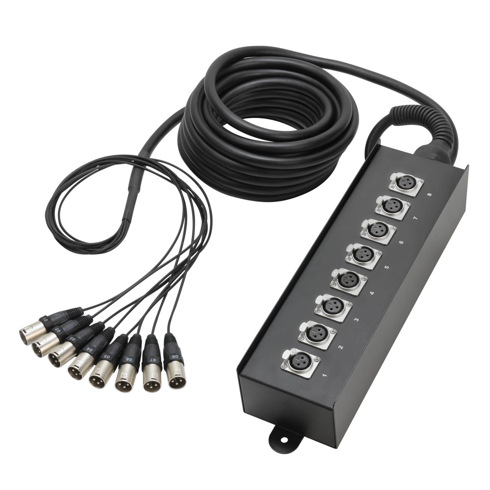 Multikabel mit Stage Box 8/0 10 m