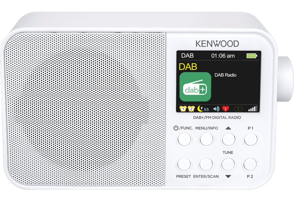 Kenwood CRM30DABW DAB+ Radio (White)