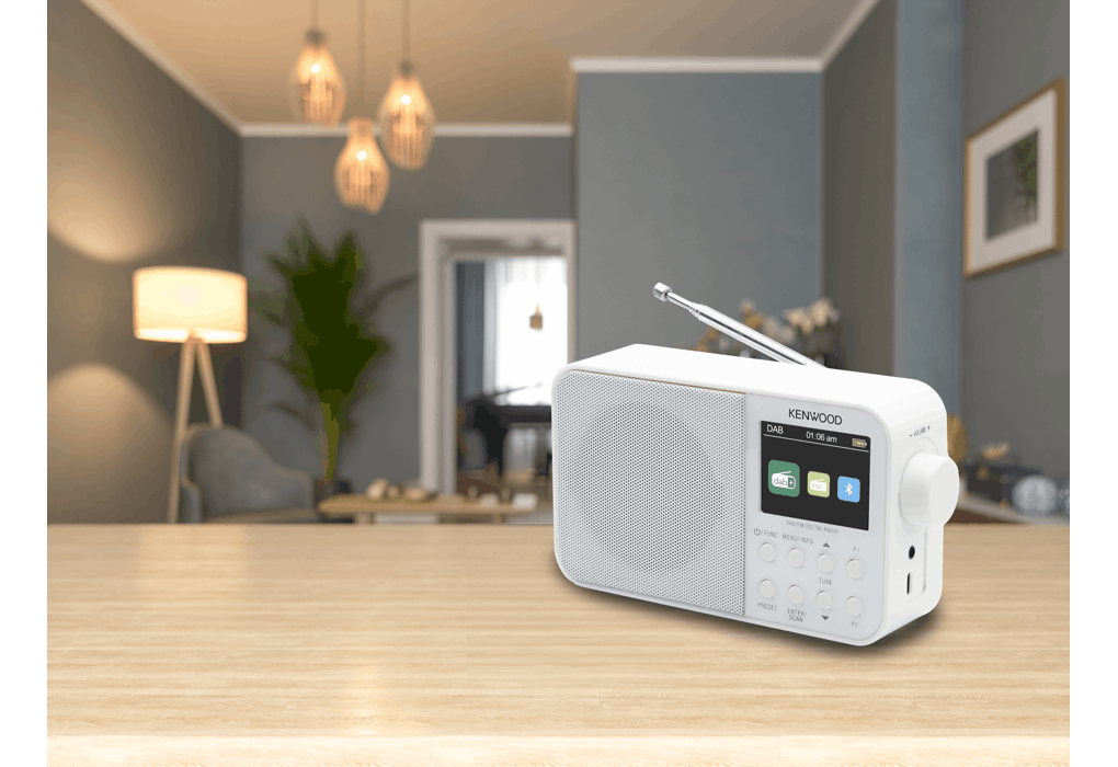 Kenwood CRM30DABW DAB+ Radio (White)