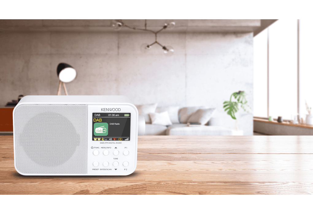 Kenwood CRM30DABW DAB+ Radio (White)
