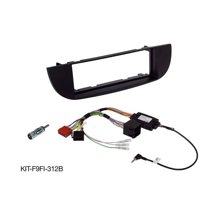 Alpine 9" Einbausatz Fiat 500 vor Facelift/Schwarz