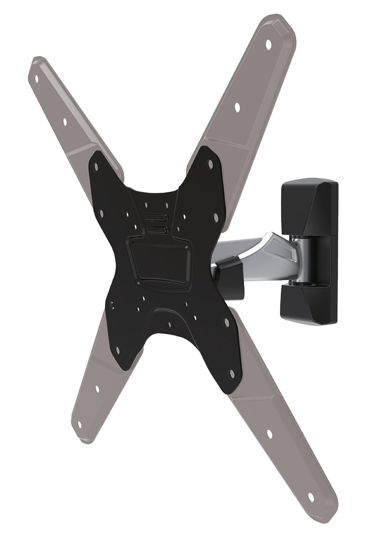 TV-Wandhalterung vollbeweglich 26 - 42 " 30 kg Silber/Schwarz