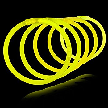 Leuchtarmband, eine Farbe, 100 Stück
