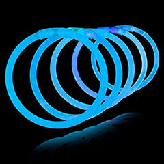Knicklichter Armbänder 100 Stk. (Einfarbig)