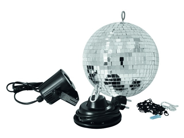 LED Discokugelset 20cm komplett
