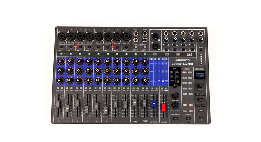 Zoom LiveTrak L12next digitalmixer und Recorder