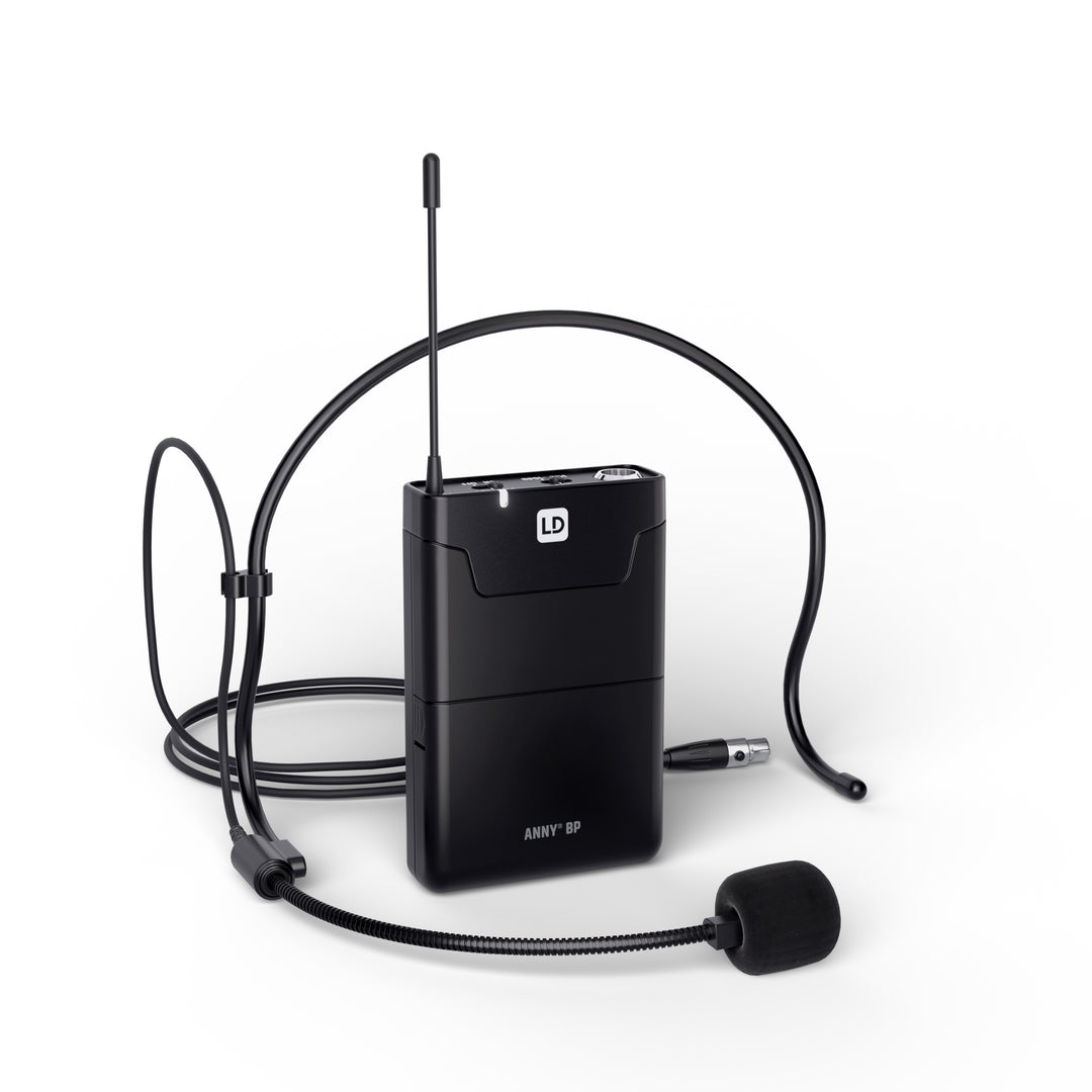 LD Systems ANNY® 10 BPH 2 B5 - 10" tragbares batteriebetriebenes Bluetooth® PA-System mit Mixer und 2x Headsetmikrofone (inkl. Bodypacks)