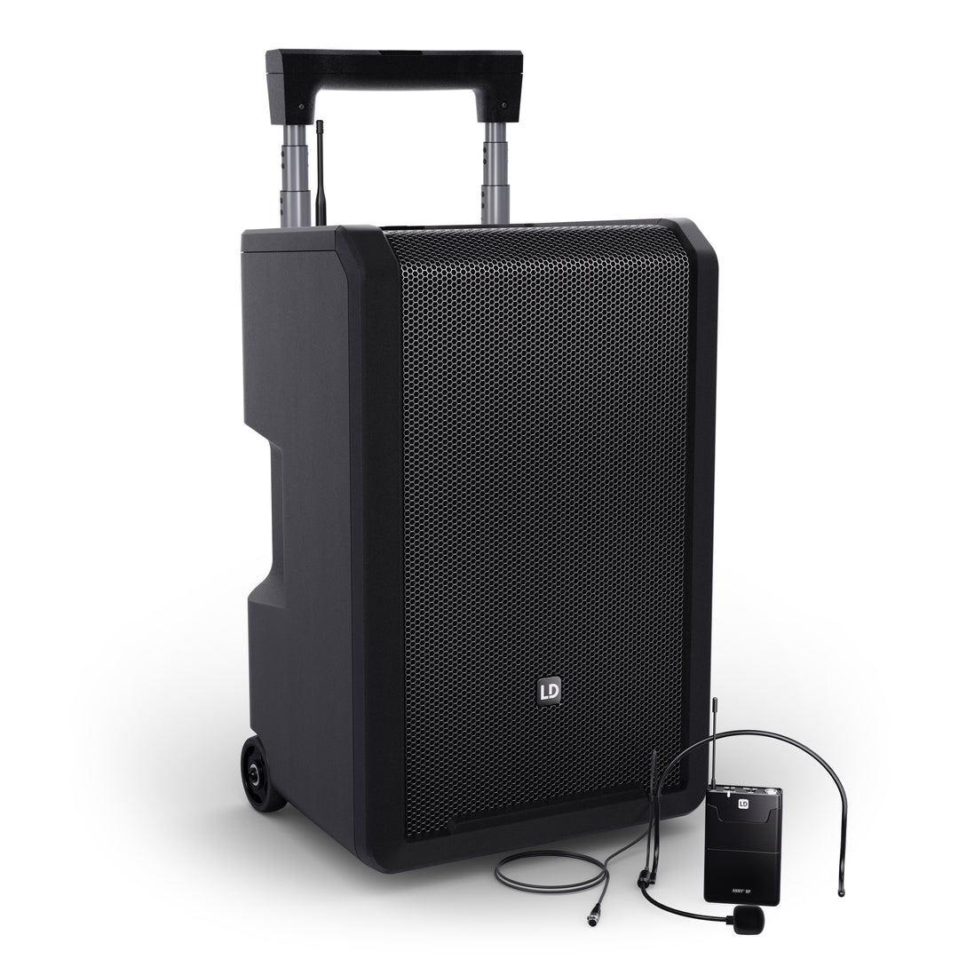 LD Systems ANNY® 10 BPH B6 - 10" tragbares batteriebetriebenes Bluetooth® PA-System mit Mixer und 1 x Headsetmikrofon (inkl. Bodypack)