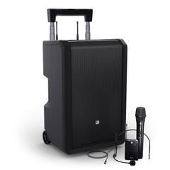 LD Systems ANNY® 10 HBH 2 B6 - 10" tragbares batteriebetriebenes Bluetooth® PA-System mit Mixer, 1x drahtloses Handmikrofon und 1x Headsetmikrofon (inkl. Bodypack)