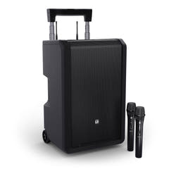 LD Systems ANNY® 10 HHD 2 B5 - 10" tragbares batteriebetriebenes Bluetooth® PA-System mit Mixer und 2x drahtlose Handmikrofone