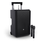 LD Systems ANNY® 10 HHD 2 B5 - 10" tragbares batteriebetriebenes Bluetooth® PA-System mit Mixer und 2x drahtlose Handmikrofone