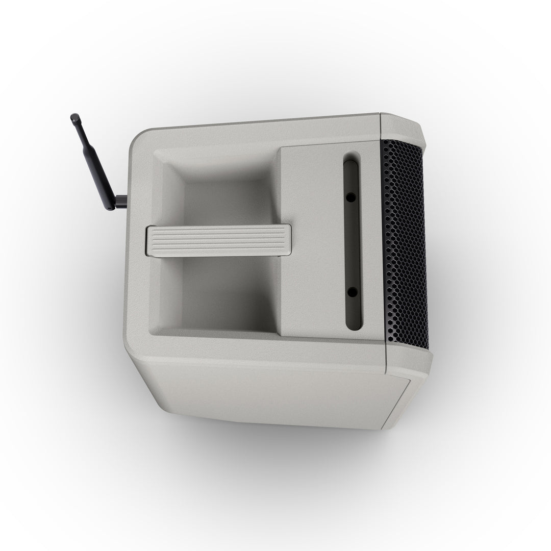 LD Systems ANNY® 8 BPH B6 G - Tragbarer batteriebetriebener Bluetooth® PA-Lautsprecher mit Mixer und 1x headsetmikrofon (inkl. Bodypack), Urban Grey