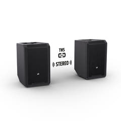 LD Systems ANNY® 8 BPH B8 - Tragbarer batteriebetriebener Bluetooth® PA-Lautsprecher mit Mixer und 1x headsetmikrofon (inkl. Bodypack), Stage Black