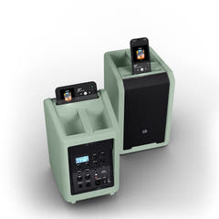 LD Systems ANNY® 8 GN - Tragbarer batteriebetriebener Bluetooth® PA-Lautsprecher mit Mixer, Adventure Green