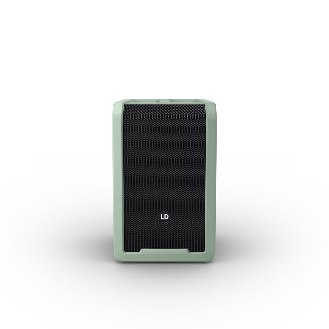 LD Systems ANNY® 8 GN - Tragbarer batteriebetriebener Bluetooth® PA-Lautsprecher mit Mixer, Adventure Green