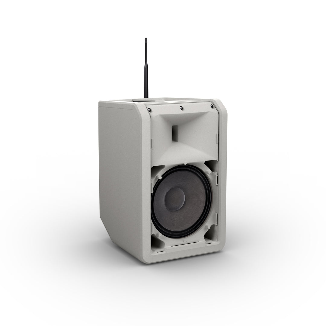 LD Systems ANNY® 8 HHD B5 G - Tragbarer batteriebetriebener Bluetooth® PA-Lautsprecher mit Mixer und 1x drahtlosem Handmikrofon, Urban Grey