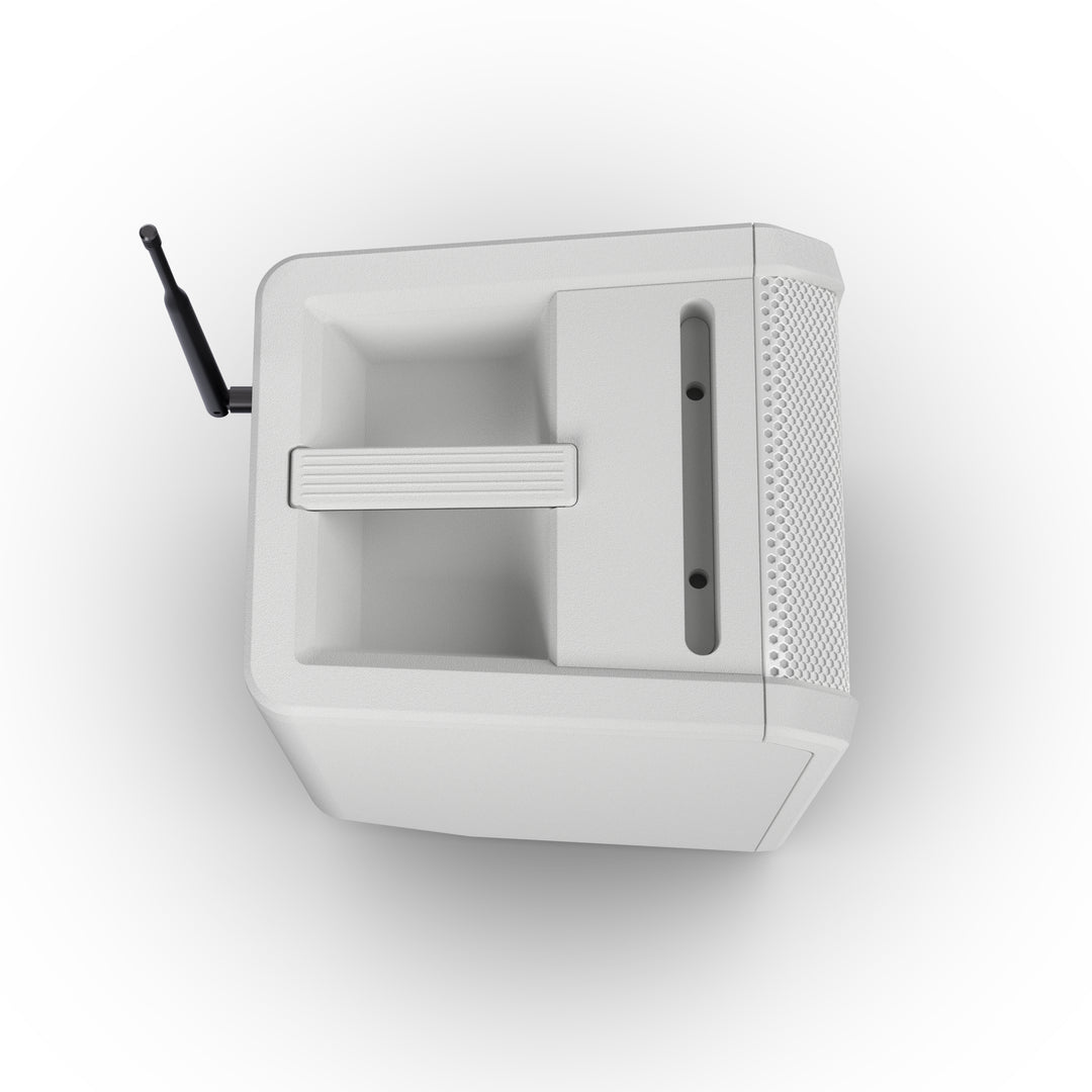 LD Systems ANNY® 8 HHD B5 W - Tragbarer batteriebetriebener Bluetooth® PA-Lautsprecher mit Mixer und 1x drahtlosem Handmikrofon, Reinweiß