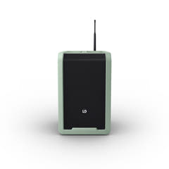 LD Systems ANNY® 8 HHD B6 GN - Tragbarer batteriebetriebener Bluetooth® PA-Lautsprecher mit Mixer und 1x drahtlosem Handmikrofon, Adventure Green