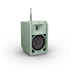 LD Systems ANNY® 8 HHD B6 GN - Tragbarer batteriebetriebener Bluetooth® PA-Lautsprecher mit Mixer und 1x drahtlosem Handmikrofon, Adventure Green