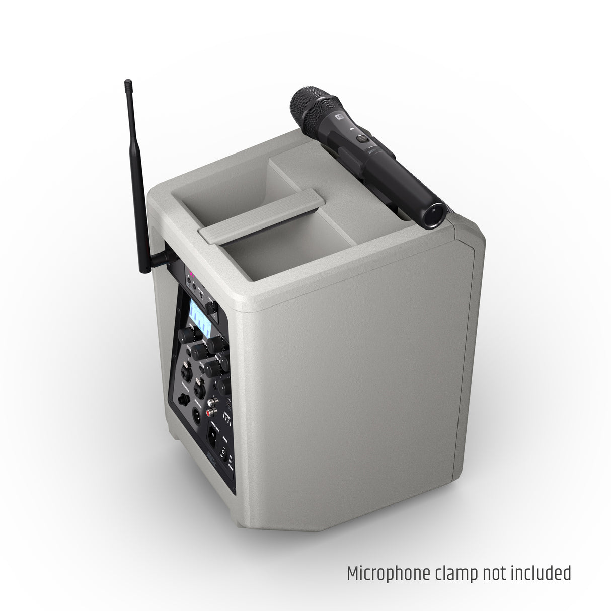 LD Systems ANNY® 8 HHD B6 G - Tragbarer batteriebetriebener Bluetooth® PA-Lautsprecher mit Mixer und 1x drahtlosem Handmikrofon, Urban Grey