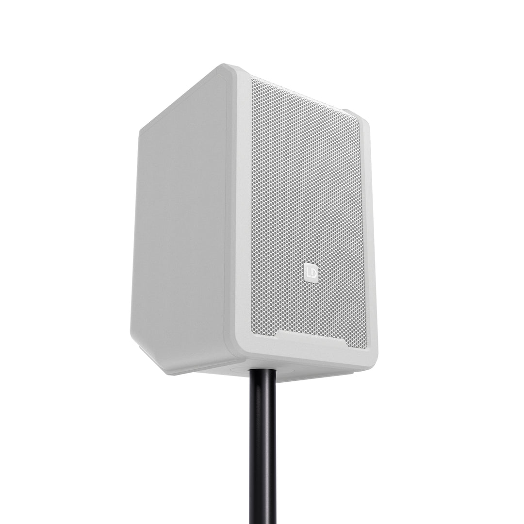 LD Systems ANNY® 8 HHD B6 W - Tragbarer batteriebetriebener Bluetooth® PA-Lautsprecher mit Mixer und 1x drahtlosem Handmikrofon, Reinweiß