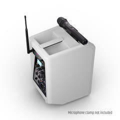 LD Systems ANNY® 8 HHD B6 W - Tragbarer batteriebetriebener Bluetooth® PA-Lautsprecher mit Mixer und 1x drahtlosem Handmikrofon, Reinweiß