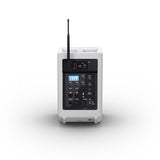 LD Systems ANNY® 8 HHD B6 W - Tragbarer batteriebetriebener Bluetooth® PA-Lautsprecher mit Mixer und 1x drahtlosem Handmikrofon, Reinweiß