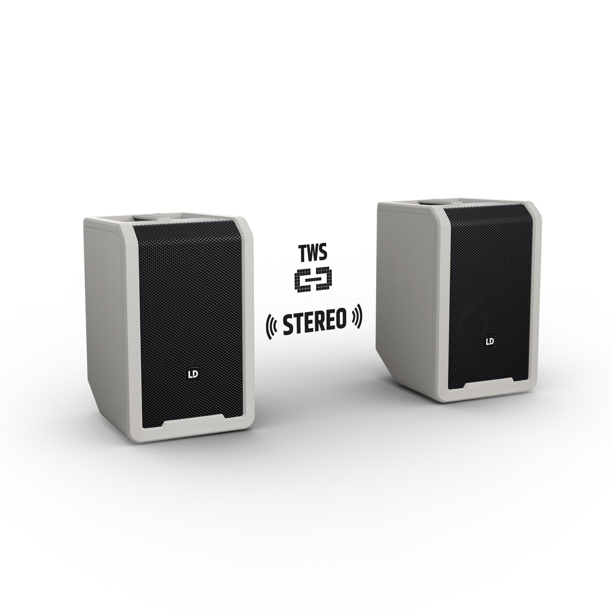 LD Systems ANNY® 8 HHD B8 G - Tragbarer batteriebetriebener Bluetooth® PA-Lautsprecher mit Mixer und 1 drahtlosem Handmikrofon, Urban Grey