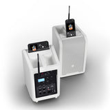 LD Systems ANNY® 8 HHD B8 W - Tragbarer batteriebetriebener Bluetooth® PA-Lautsprecher mit Mixer und 1x drahtlosem Handmikrofon, Reinweiß