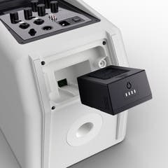 LD Systems ANNY® 8 HHD B8 W - Tragbarer batteriebetriebener Bluetooth® PA-Lautsprecher mit Mixer und 1x drahtlosem Handmikrofon, Reinweiß