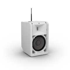 LD Systems ANNY® 8 HHD B8 W - Tragbarer batteriebetriebener Bluetooth® PA-Lautsprecher mit Mixer und 1x drahtlosem Handmikrofon, Reinweiß