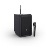 LD Systems ANNY® 8 HHD B8 - Tragbarer batteriebetriebener Bluetooth® PA-Lautsprecher mit Mixer und 1 x drahtlosem Handmikrofon, Stage Black