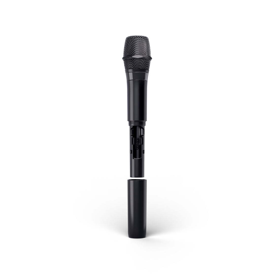 LD Systems ANNY® 8 HHD B8 - Tragbarer batteriebetriebener Bluetooth® PA-Lautsprecher mit Mixer und 1 x drahtlosem Handmikrofon, Stage Black